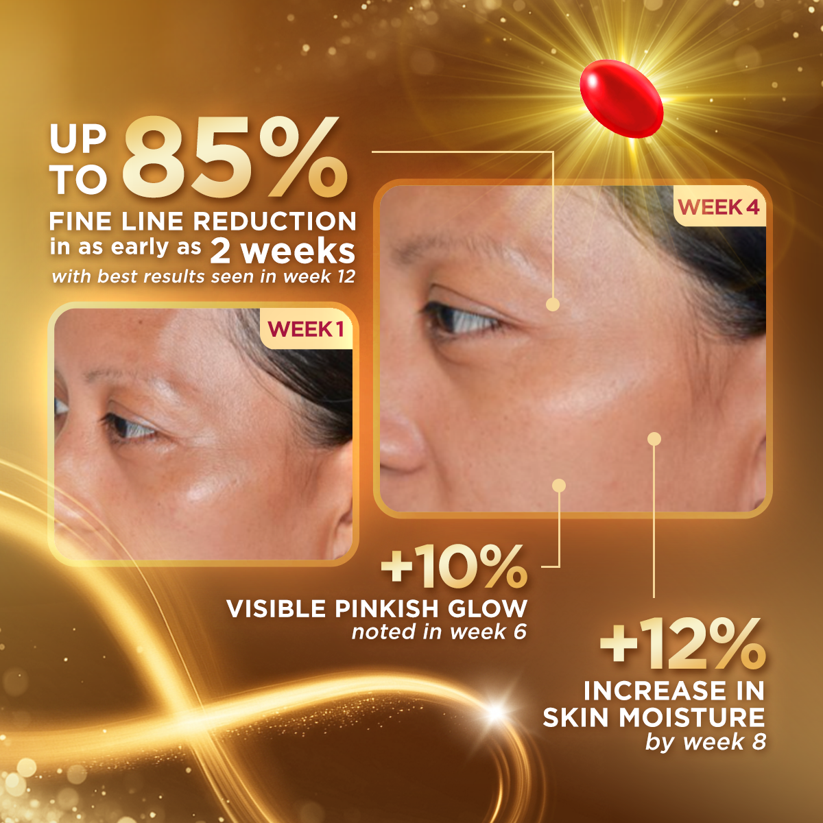 Myra Ultimate with Astaxanthin 7 capsules + Myra Ultimate with Astaxanthin 1 capsule