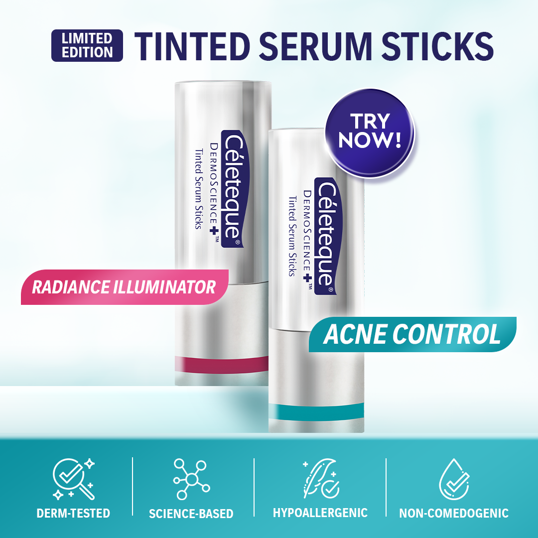LIMITED EDITION Celeteque Acne Control Tinted Serum Stick SPF 30