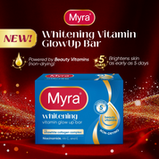 NEW Myra Whitening Vitamin GlowUp Soap Bar 90g (Bundle of 2)