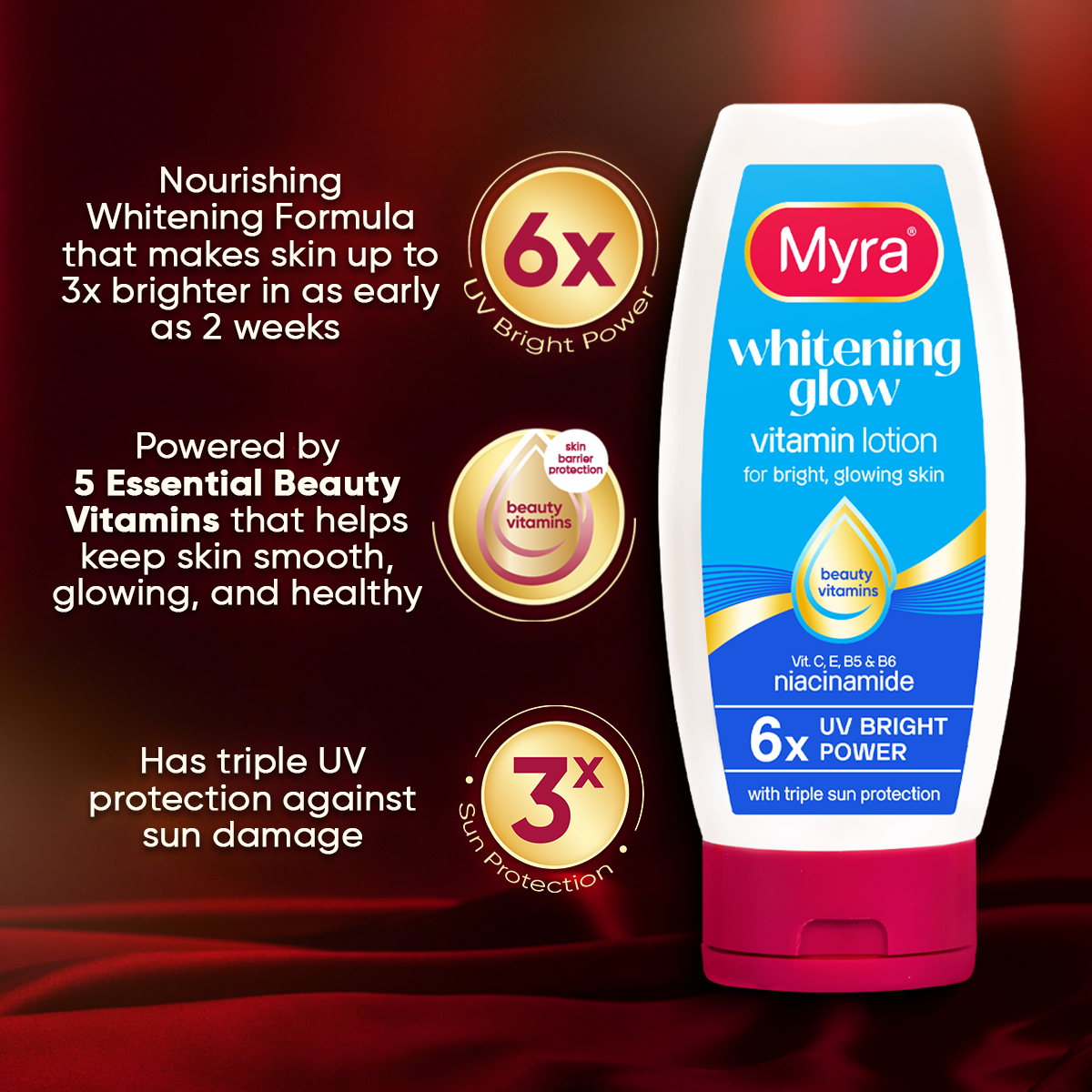 Myra Classic Whitening Vitamin Lotion 100mL